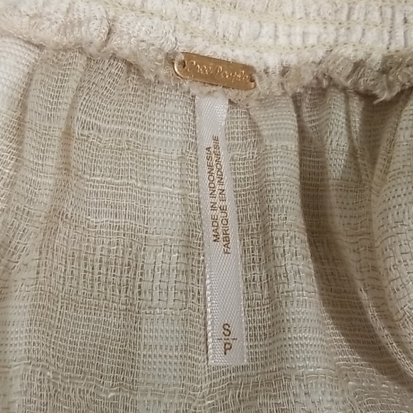 New Free People Tan Tunic Top - SZ S - Picture 5 of 6